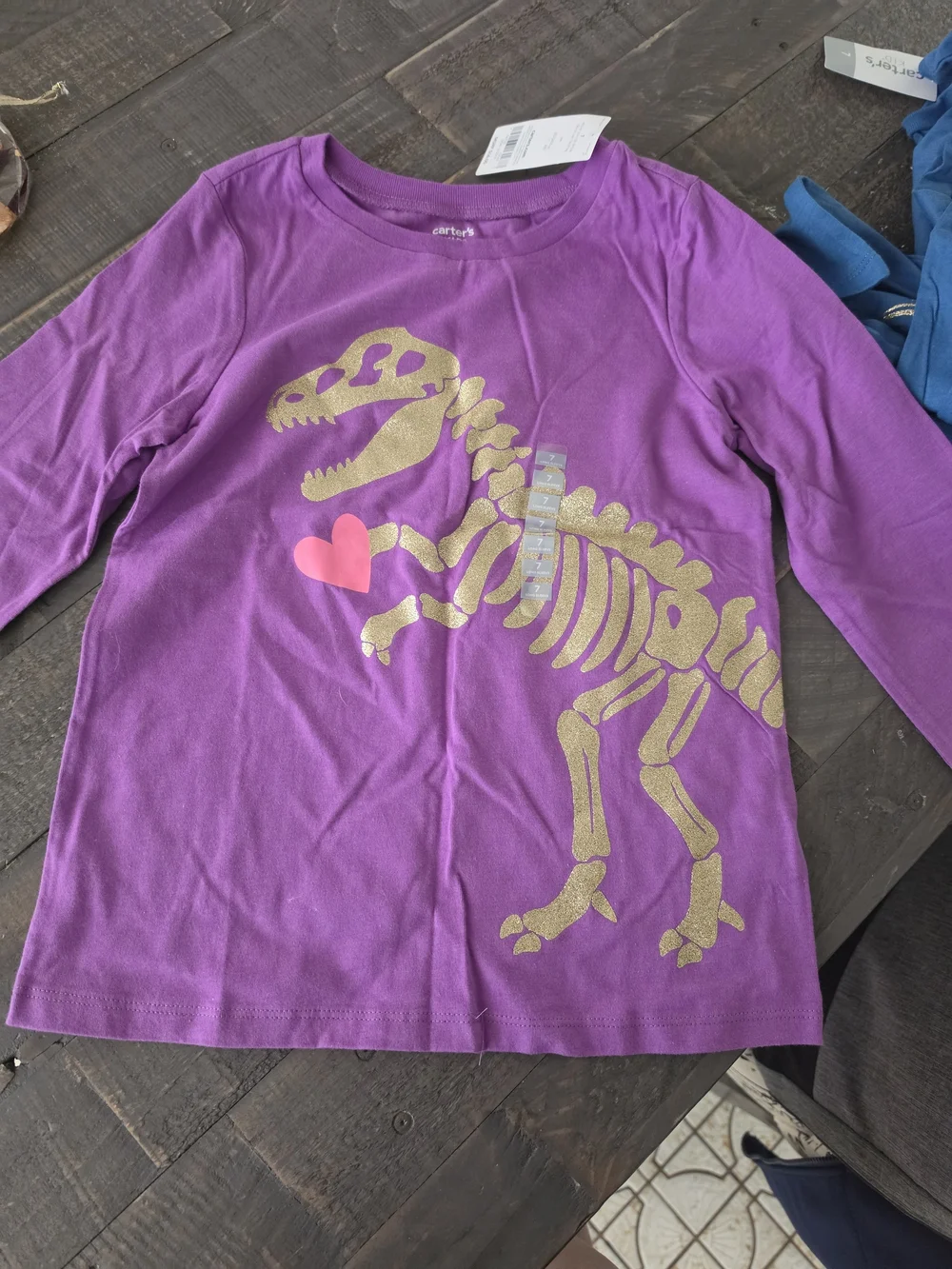 New Carter's Girls Long Sleeve Shirts – Size 7
